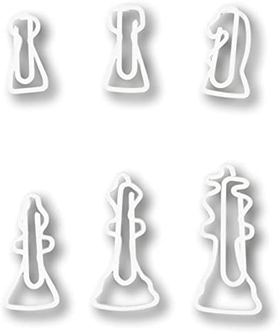 Иконом в къщата 96 Къдрава фигури във формата На Клипове за ценни книжа (по 16 на всяка форма, за да проверите за колекционери кламери