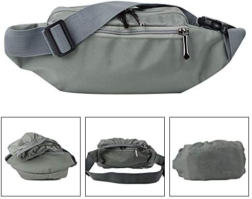 Поясная чанта Oxpecker с дождевиком, Водоустойчив Поясная чанта за мъже и жени, За тренировки, всеки ден Тичане, Разходки, Каране на