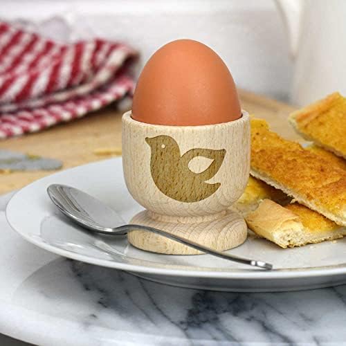 Дървена чаша за яйца Azeeda Зашити птица (EC00022705)