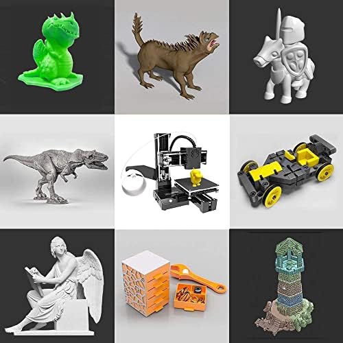 Мини 3D принтер Детски САМ Лесен за използване Играчки Входно Ниво Подарък Преносим 3D Принтер PLA Нишка на спиралата 1,75 мм (Цвят:
