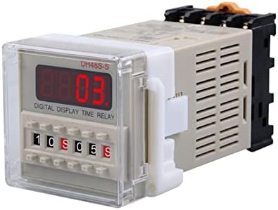Контролер време XIRIXX DH48s-1z с Цифров дисплей, реле време, таймер с контакт за нулиране на нулата при защита (Размер: ACDC24V)