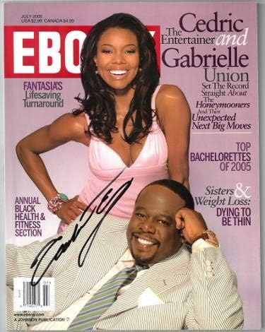 Габриел Юниън подписа договор със списание Ebony Full Magazine Юли 2005 (Без етикет) на корицата - AA38240 (с Седриком Артист) - Сертифициран