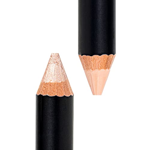 Комплект моливи за коректор и хайлайтера за вежди - Кремаво Матиран молив, за да даде форма бровям, Блестящо за избиране на Вътрешен