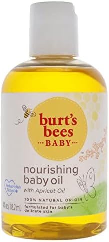 Бърт Bees Детско Хранително масло за грижа за кожата на бебето Естествен произход - една Бутилка на 4 ет. унция