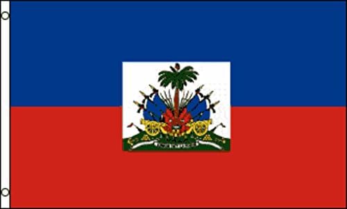 НАЙЛОН (НЕ полиестер) Хаити, Флаг от НАЙЛОН 3x5 инча 210D-S