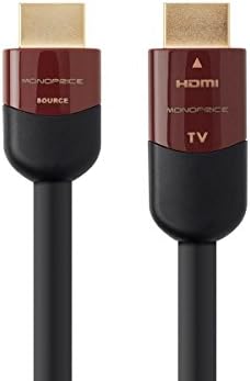 Високоскоростен HDMI кабел Monoprice дължина от 75 метра, Черен, Активен, 4K @ 24 Hz, 10,2 Gbit/s, 24AWG, YUV 4: 2:0, CL2 - Cabernet