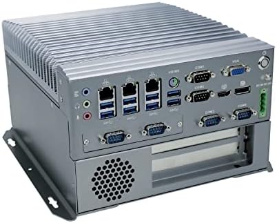 Индустриален КОМПЮТЪР без вентилатор HUNSN, Мини-компютър, IPC, I7 6700T, Windows 11 / Linux Ubuntu, IX04, VGA, DP, HDMI, 6 x COM, 3
