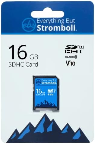 Всички, с изключение на SD-карта Стромболи 16 GB (25 бр.), Клас на скорост 10 UHS-1 U1 C10, Карти с памет 16G SDHC карта за Съвместими цифрови фотоапарати, компютри, видеокамери