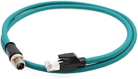 Включете M12-RJ-45-XCode-Ethernet-Защитен Промишлен, 8-Пинов конектор M12 X-код към Экранированному кабел RJ-45 основа cat6a Ethernet