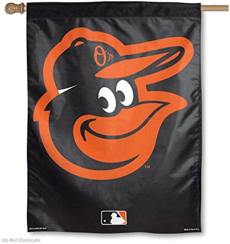 WinCraft MLB Baltimore Orioles 06927115 Оттичане Флаг, Малък, Черен