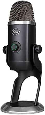 Син микрофон Yeti-X (тъмно сиво) с уеб-камера Logitech Brio Ultra HD и 4-пристанищен USB възел Knox Gear пакет (3 обекта)