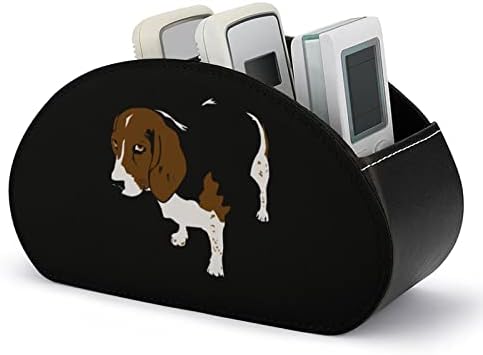 Кутия-Органайзер за дистанционно управление с принтом Кученце Бигля, Държачи за Управление, Изкуствена Кожа, Контейнер За Съхранение