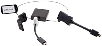 Рекламна пръстен Kramer-8 Преходни пръстени USB Type-C/Mini DisplayPort към HDMI (F)
