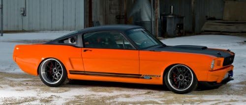 Маркуч Candy 301070505 Ford Mustang Kit Оранжево и Черно, изработени от Въглеродни влакна с Горни и Долни маркучите на Радиатора - Черни