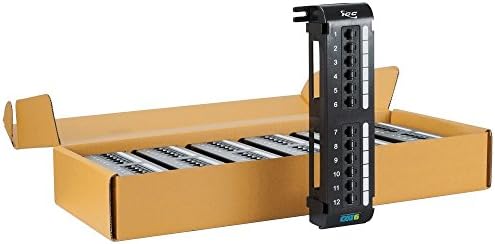 Вертикална премина панел ICC CAT6 с 12 порта в опаковка от 6 броя