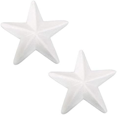PRETYZOOM 10шт Звезди от Стиропор за бродирани Бели Звезди от Стиропор за декоративно и приложно използване Направи Украса със собствените си ръце