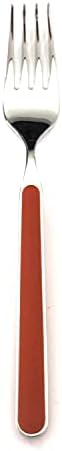 Вилица за плодове Mepra AZB10K61105 Fantasia – [Опаковка от 24 броя], Коралово-оранжев, 17,5 см, Съдове от неръждаема стомана, могат