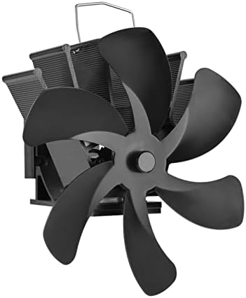 Вентилатор за печката XFADR SRLIWHITE 6 с топлинна задвижване за Дърва горелка - Тиха Циркулация на топъл въздух с термометър