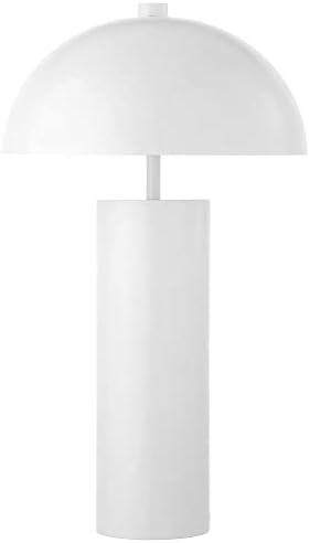 Настолна лампа Henn&Hart височина 29,5 инча с Филтър абажуром от Черненой бронз /Бял на цвят, Лампа, Таблица лампа за дома или офиса