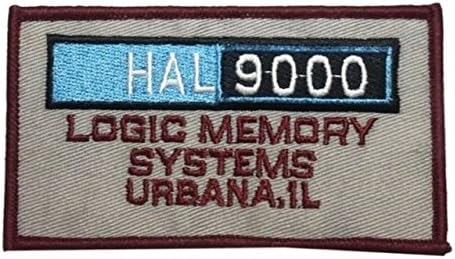 2001 Космическа Одисея Хал 9000 Logic 4 Широка Бродирана Нашивка за Костюм