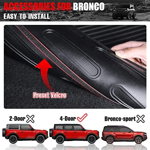 Защитен панел на облегалката на задната седалка Mabett за аксесоари на Ford Bronco 2021 2022 2023 с цип велкро за кучета, подходящ за