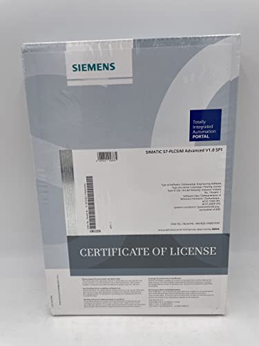 Siemens 6ES7823-1FA00-0YA5 SIMATIC S7 PLCSIM Advanced Версия с плаващ лиценз V1.0 SP1 6ES7 823-1FA00-0YA5 Имитация S7-1500 и ET200SP