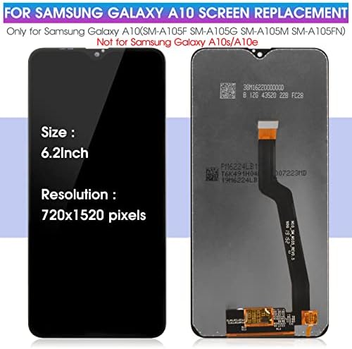 за Samsung Galaxy A10 Смяна на екрана за Samsung A10 Дисплей за Galaxy A10 LCD дисплей за SM-A105M SM-A105FN/DS Докосване екрана Дигитайзер