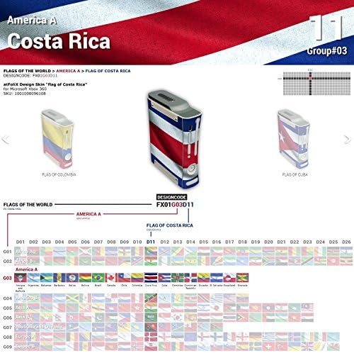 Стикер-стикер от Microsoft Xbox 360 Design Skin знаме на Коста Рика за Xbox 360