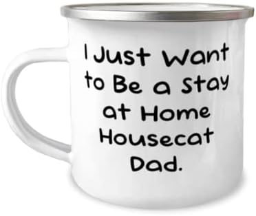 Най-добрата Туристическа чаша за домашна котка на 12 унции, Аз просто искам да се домашни котка-татко, Специални подаръци за любителите