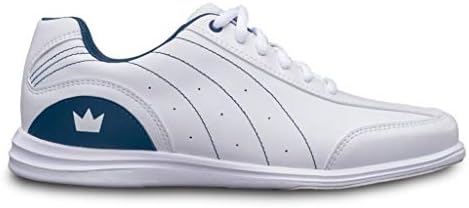 Brunswick Bowling Products Дамски обувки за боулинг Mystic - B US, Бяло /Тъмно синьо, 10