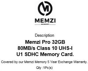 MEMZI PRO 32 GB, Клас 10 80 Mb/s. Карта с памет, SDHC карта за цифрови Камери за външно наблюдение Apeman H70, H68, H65, H55, H45, DH-3