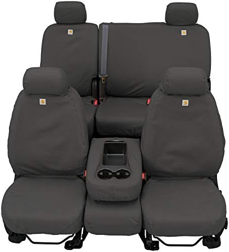 Калъф Covercraft Carhartt SeatSaver на преден ред седалки по поръчка за някои модели на Toyota Tundra - Утиное ширити (Чакъл) - SSC2382CAGY