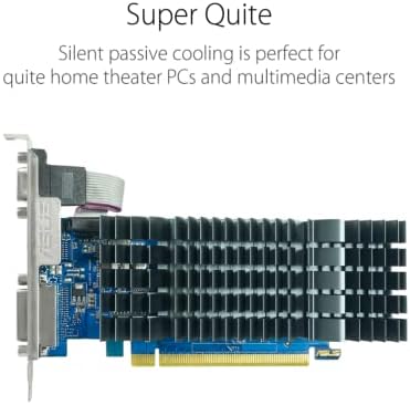Видео карта ASUS NVIDIA GeForce GT 730 GT730-SL-2GD3-BRK-EVO (PCIe 2.0, 2 GB памет DDR3, нисък профил, технологията Auto-Extreme, настройка