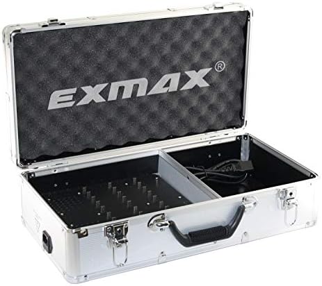 Калъф за зареждане на EXMAX EXD-C32 от алуминиева сплав, като Основната Кутия за съхранение, зарядно устройство за система пренос на