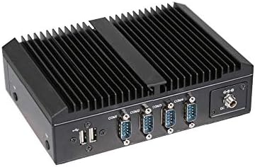 GigaIPC QBiX Pro AMD V1605B-Вградени безвентиляторный мини КОМПЮТЪР с четири дисплеи през HDMI, 4 x COM, широк вход 9-36V DC-in