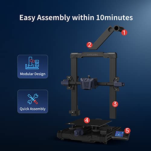 Предварително инсталирания 3D принтер Anycubic Kobra Neo с автоматично нивелиране FDM и комплект направления за 3D-принтер ANYCUBIC PLA