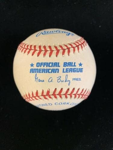 Спарки Lyle Ню Йорк Янкис 1977 Сай Йънг ПОДПИСА Официален Бейзбол с голограммой - Бейзболни топки с Автографи