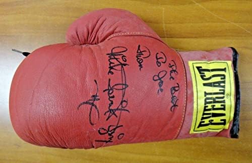 Майкъл Spinks, шампион по бокс в тежка категория, подписан ръкавица - Боксови ръкавици с автограф