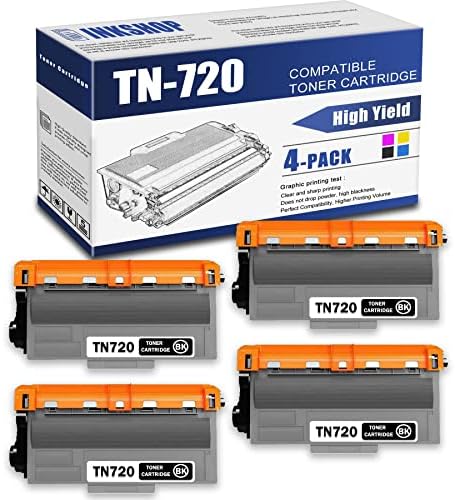 TN720 Съвместима касета с черен тонер TN-720 TN720 за подмяна на тонер Brother TN-720 HL-5440D HL-5450DN DCP-8110DN DCP-8150DN MFC-8710DW.(4