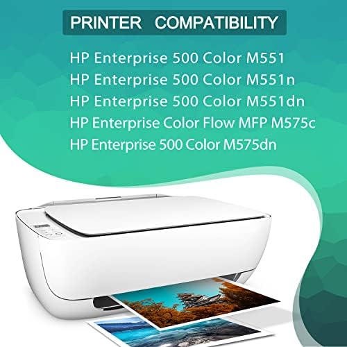 Подмяна на съвместима касета с тонер GREENBOX за HP 507X 507A CE400X CE400A за принтер на HP Enterprise M551n M551dn M551xh (1 черен)