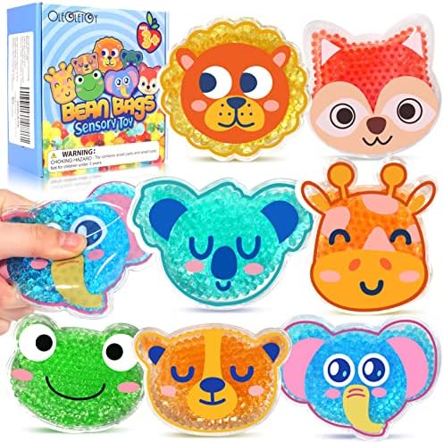 Сензорни топки за облекчаване на стреса OleOletOy за деца и възрастни - 18 на опаковки и 7 опаковки меки играчки-непосед за облекчаване