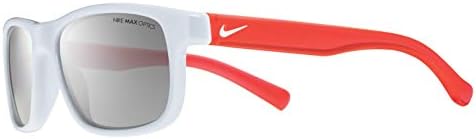 Квадратни слънчеви очила Nike Kids 'Champ, Бели / Кристално-ярко червено, Един размер