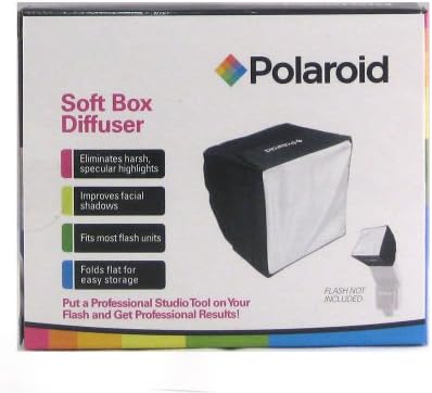 Лещи флаш Polaroid Mini Universal Studio Soft Box (екран 3,5 x 3,5) за Nikon 1 J1, J2, J3, V1, V2, V3, S1, D40, D40x, D50, D60, D70,