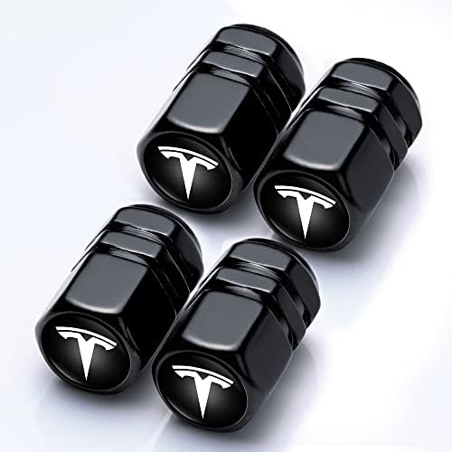 Метални Капачки за вентили за Автомобилни гуми, Капак, състав, Форма, лого дизайн, Съвместим с Автомобилни Аксесоари Tesla Model Y X