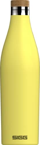 Бутилка за вода с изолация SIGG - Meridian Ultra Lemon - Запечатани - Лесно - Не съдържа BPA - Не съдържа пластмаса - Неръждаема стомана