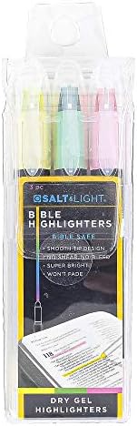 Библейски маркери SALT & LIGHT Dry Gel, жълти, Розови и зелени, по 1 на всеки от 3 цвята