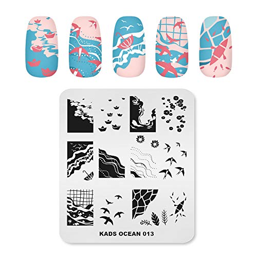 KADS Скъпа Плоча за Релеф нокти Шаблон Изображения, Дизайн, Табели, за Декорация на нокти и дизайн нокти с ръцете си (OC015)