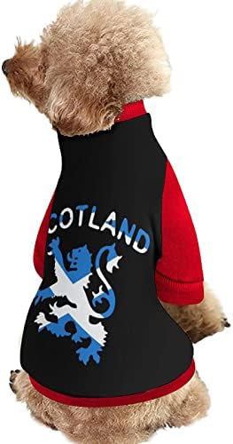 Hoody FunnyStar Lion Мултиплатинената Scotland с Шотландски Принтом за Домашни Любимци и Флисовым Пуловером, Гащеризон за Кучета и Котки