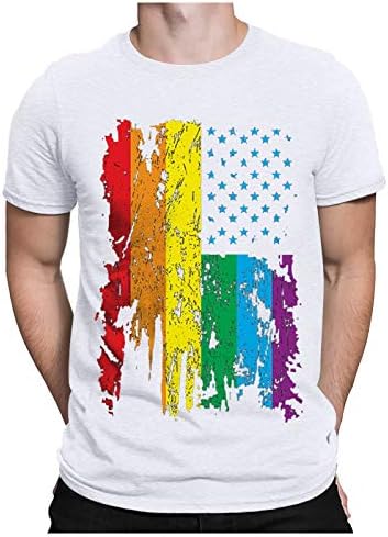 Мъжки t-shirt 4 юли, Графична Тениска с 3D-Принтом Края на Юли, Тениска с Деня на Независимостта, Лятна Блуза с Къс Ръкав
