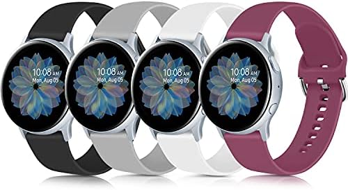 4 Комплекта презрамки за Samsung Watch 5 ленти / Samsung Watch 4 ленти / Galaxy Watch Active 2 ленти / Galaxy Watch 3 41 мм Ленти, 20